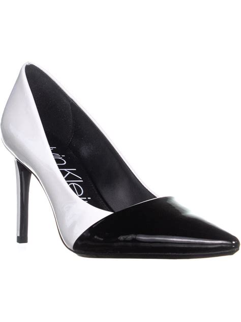 black white pumps